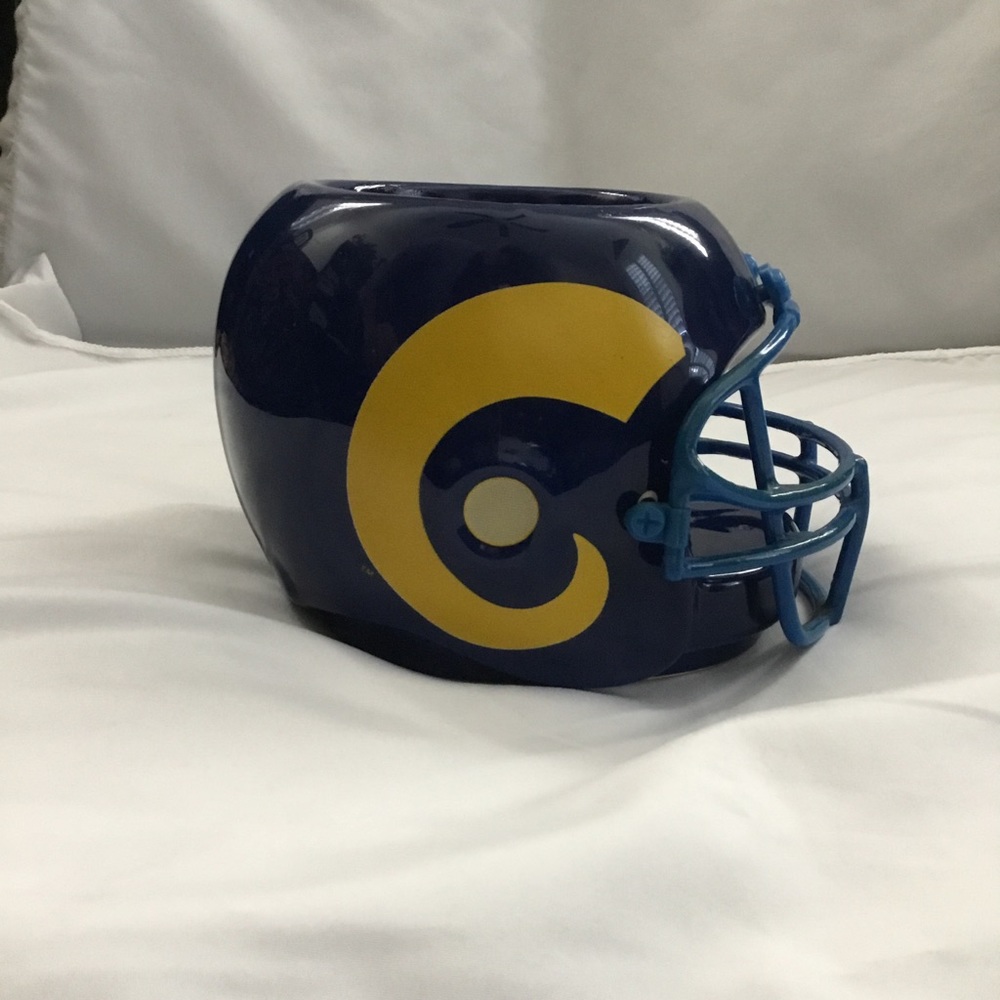Los Angeles Rams helmet planter